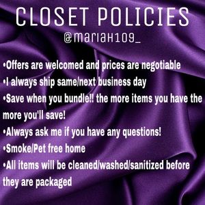 closet policies